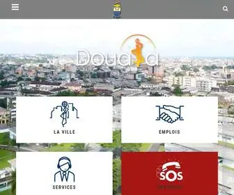 Douala.cm(Bienvenue sur le site web officiel de la ville de Douala) Screenshot