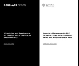 Doublarddesign.com(Web design and fabric inventory management software for Interior Design) Screenshot