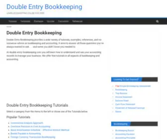 Double-Entry-Bookkeeping.com(Double Entry Bookkeeping) Screenshot