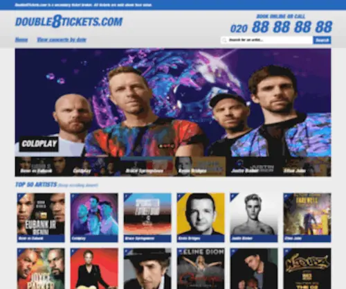Double8Tickets.com(Concert Tickets) Screenshot