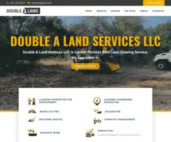 Doublealandservices.com(Land Clearing) Screenshot