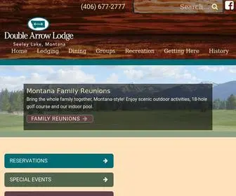 Doublearrowresort.com(Montana Cabin Vacations) Screenshot