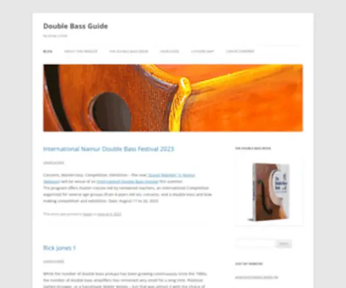 Doublebassguide.com(Double Bass Guide) Screenshot