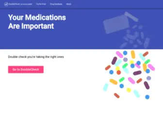 Doublecheckmd.com(DoubleCheck Drugs) Screenshot