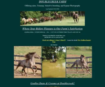 Doublecreekfarm.com(Rocky mtn horse) Screenshot