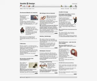 Doubleddesign.de(Homepage erstellen webdesign internetpraesenz werbeagentur Double D Design) Screenshot