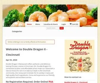 Doubledragon2Cincy.com(Order Chinese online from Double Dragon II) Screenshot