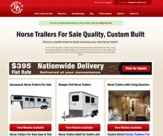 Doubledtrailers.com(Horse Trailers for Sale) Screenshot
