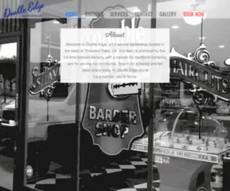 Doubleedgebarbershop.com(Double Edge Barbershop) Screenshot