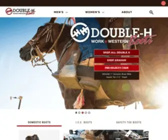 Doublehboots.com(Double-H Boots) Screenshot