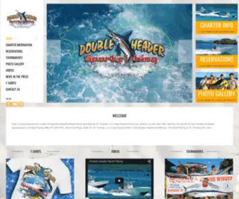 Doubleheadersportfishing.net(Double Header Sportfishing) Screenshot