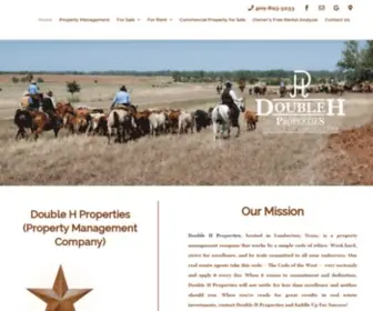 Doublehproperties.com(Property Management Company) Screenshot