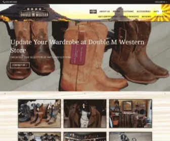 Doublemwestern.com(Double M Western Store Inc) Screenshot