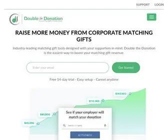 Doublethedonation.com(Double the Donation) Screenshot