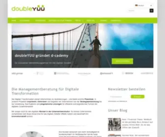 Doubleyuu.com(Die Managementberatung für Digitale Transformation) Screenshot