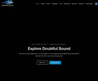 Doubtfulsound.com(Doubtful Sound Overnight Cruises & Charters) Screenshot