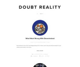 Doubtreality.com(Doubt Reality) Screenshot