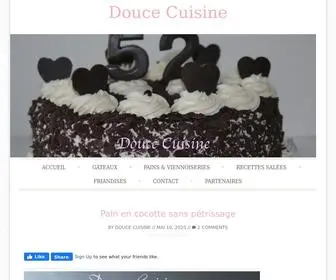 Doucecuisine.fr(Douce Cuisine) Screenshot