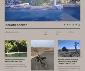 Douchepacker.com(Backpacking in the northwest) Screenshot