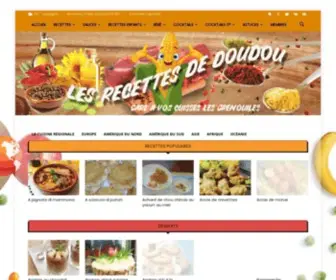 Doudourecettes.fr(Les recettes de Doudou) Screenshot