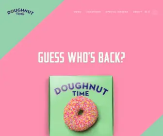 Doughnuttime.com.au(Doughnut Shop I Donut Box Delivery Near Me I Doughnut Time Australia) Screenshot