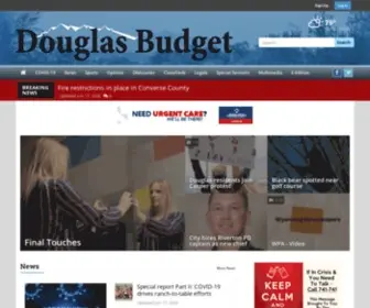 Douglas-Budget.com(Converse County's Leading Newspaper since 1886) Screenshot