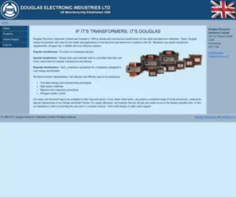 Douglas-Transformers.co.uk(It's Douglas Electronic Industries Ltd) Screenshot