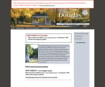 Douglasma.org(Town of Douglas) Screenshot