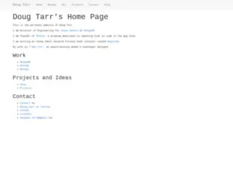 Douglastarr.com(Doug Tarr's Blog) Screenshot