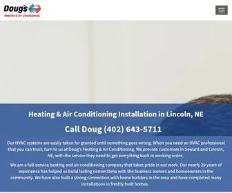 Dougshvacllc.com(Air Conditioning Installation) Screenshot