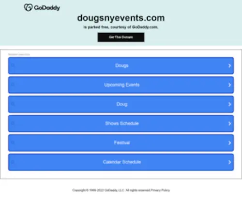 Dougsnyevents.com(Forsale Lander) Screenshot