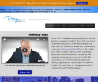 Dougthorpe.com(Business advisor and executive coach doug thorpe) Screenshot