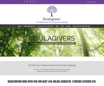 Doulagivers.com(End of life Doula directory) Screenshot