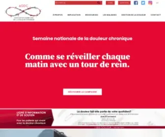 Douleurchronique.org(L'Association québécoise de la douleur chronique (AQDC)) Screenshot