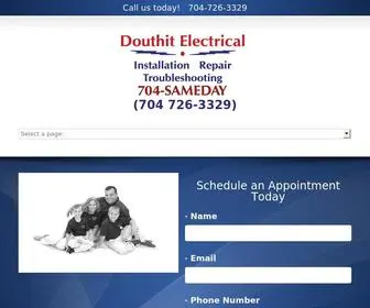 Douthitelectrical.com(Professional Electrician in Charlotte) Screenshot