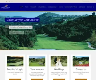 Dovecanyongc.com(Dove Canyon Golf Club) Screenshot