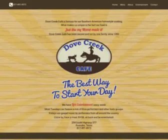 Dovecreekcafe.com(Roanoke Texas) Screenshot