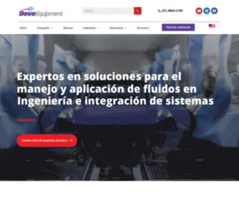 Doveequipment.mx(Ingeniería especializada en sistemas de fluidos) Screenshot