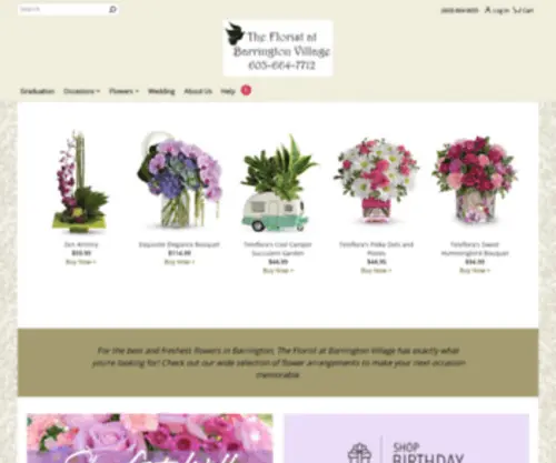 Doveflorists.com(Barrington Florist) Screenshot