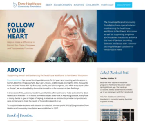 Dovehealthcarefoundation.org(Support Seniors and Advance Workforce) Screenshot