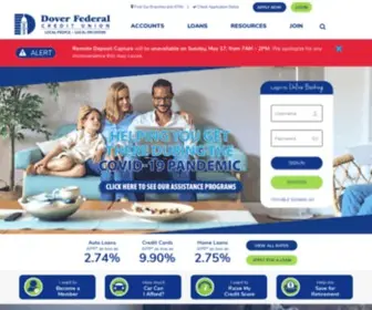 Doverfcu.com(Dover Federal Credit Union) Screenshot
