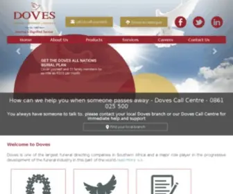 Doves.co.za(Doves funerals) Screenshot