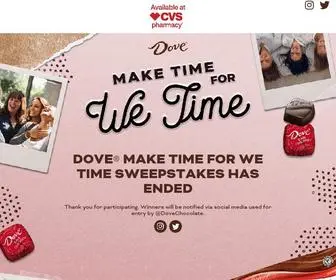 Dovewetime.com(DOVE®) Screenshot