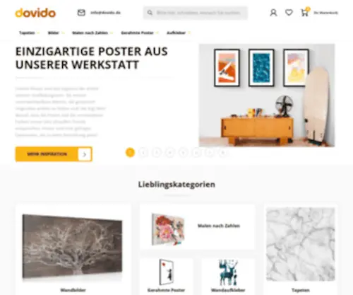 Dovido.de(Moderne Tapeten und Wandbilder) Screenshot