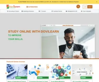 Dovilearn.com(Elearning) Screenshot