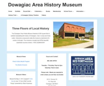 Dowagiacmuseum.info(Dowagiac Area History Museum) Screenshot