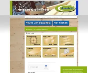 Dowaholz.de(Holzbau Großhandel Oberbayern) Screenshot