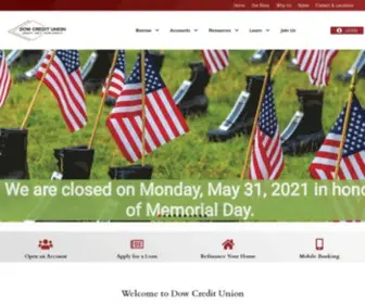 Dowcu.org(Dow Credit Union) Screenshot