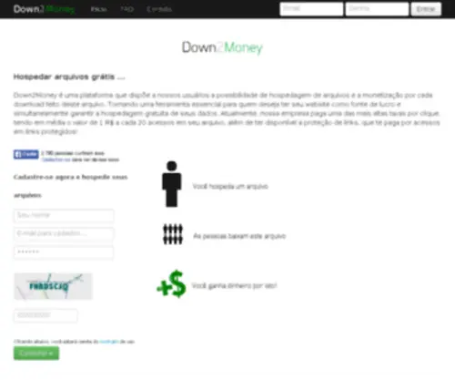 Down2Money.net(Ganhe dinheiro por DOWNLOADS) Screenshot