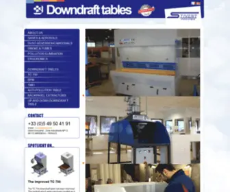 Downdraft-Table-Stivent.com(STIVENT Industrie) Screenshot